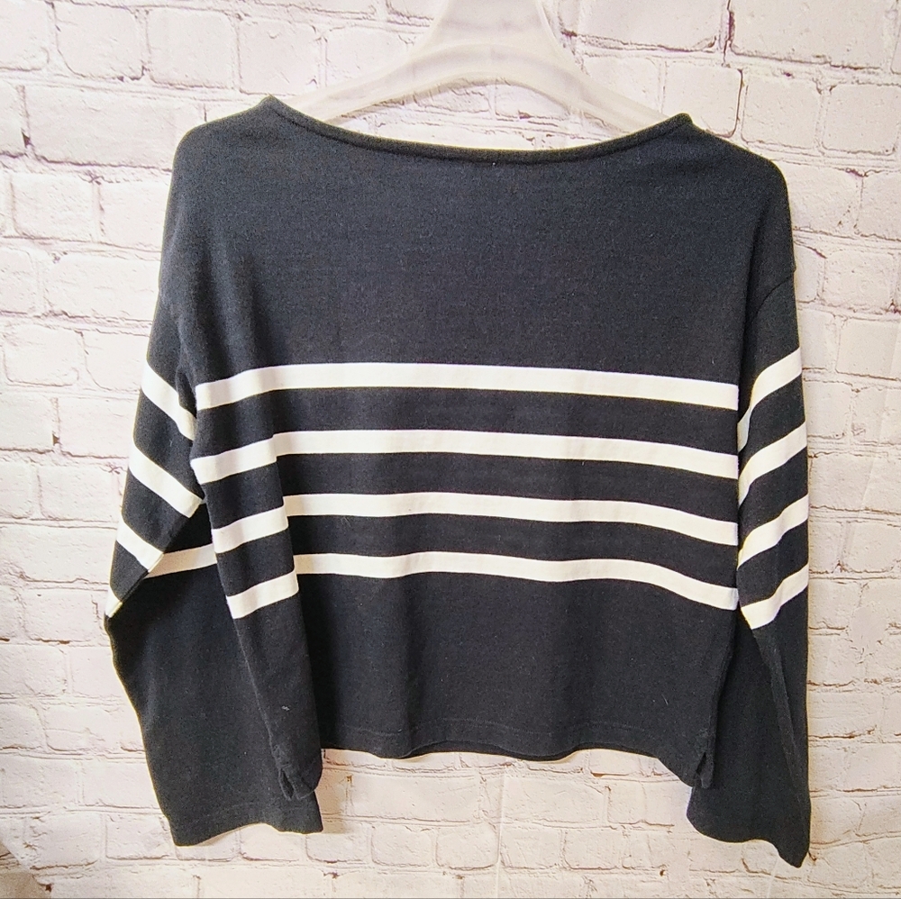 Faherty Women's Sport Jersey Nautical Top Long Sleeve M - Picture 2 of 13